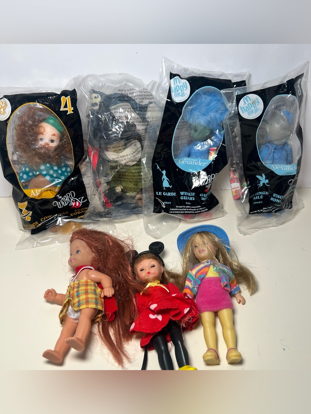 Lot Of Mixed Madame Alexander Mini Collector Dolls Wizard Of Oz Minnie Mouse VTG